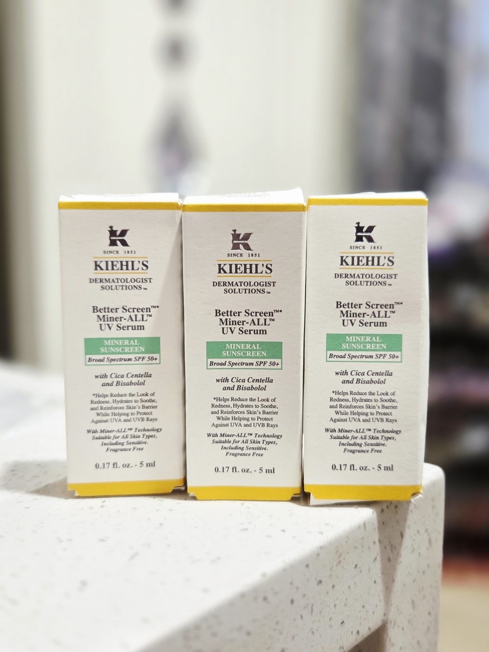 Kiehl's Better Screen Miner-ALL UV Serum SPF 50+ - Mineral Sunscreen  X3